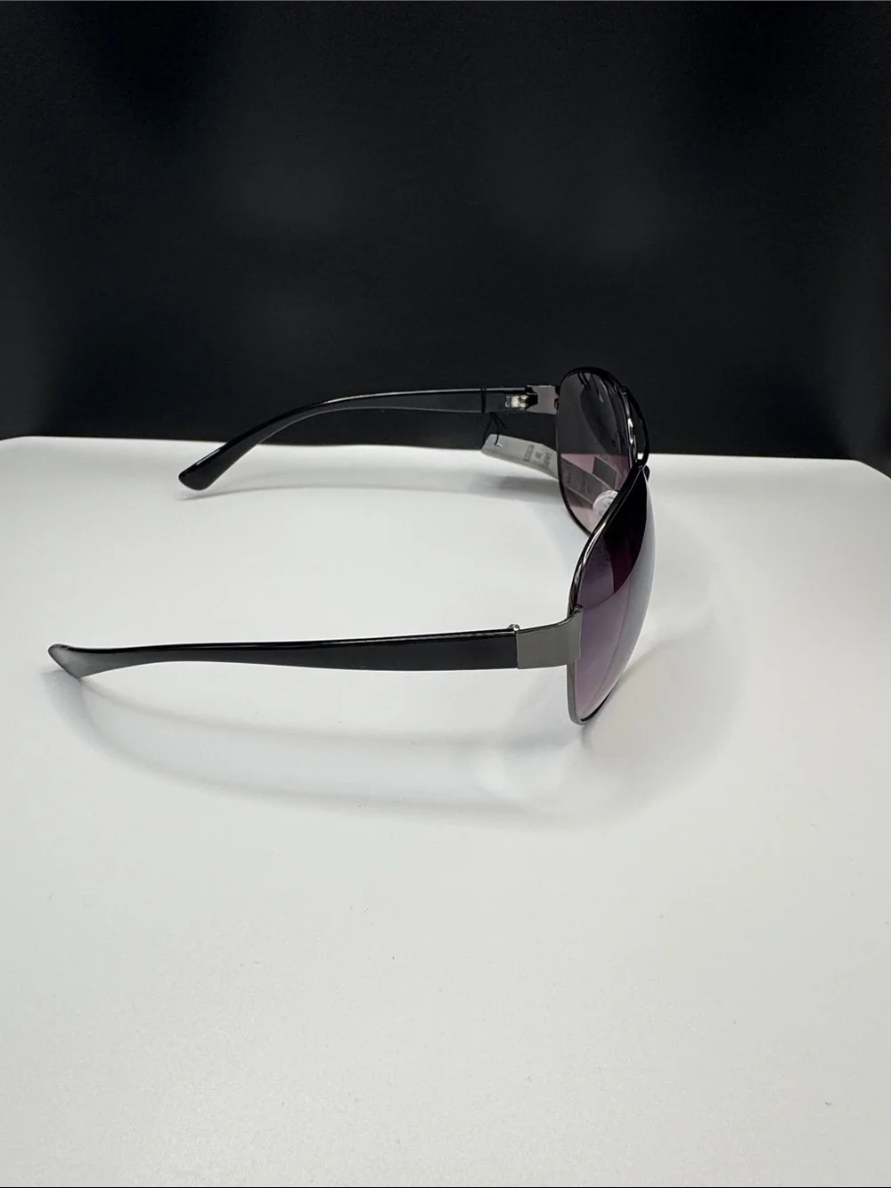 Aviator Women's Sunglasses with Purple Gradient Lenses (3-5)